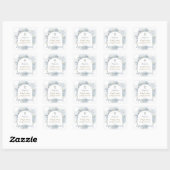 Sticker Carré watercolor foliage First Communion (Feuille)
