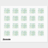 Sticker Carré Watercolor Friendship Quote (Feuille)