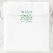 Sticker Carré Watercolor Friendship Quote (Sac)
