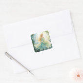 Sticker Carré Watercolour Forest Princess (Enveloppe)