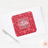 Sticker Carré Watermelon Pattern | Personalized (Enveloppe)