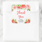 Sticker Carré Watermelon Pomegranate Birthday Thank You (Sac)
