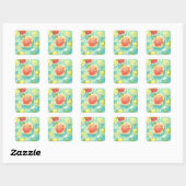 Sticker Carré Watermelon Splash (Feuille)