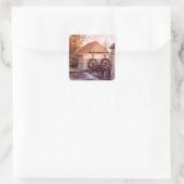 Sticker Carré Watermill Watercolor (Sac)
