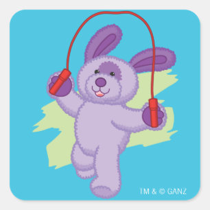 Sticker Carré Webkinz   Tasse de soude de raisin à vis 2