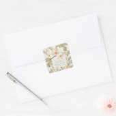 Sticker Carré Wedding  Botanical Garden Thank You Favor (Enveloppe)