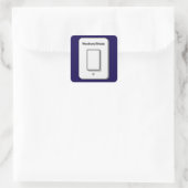 Sticker Carré Weekend Mode Toggle Minimal UI Design (Sac)