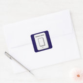Sticker Carré Weekend Mode Toggle Minimal UI Design (Enveloppe)