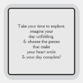 Sticker Carré Welcome Pt 5 (Devant)