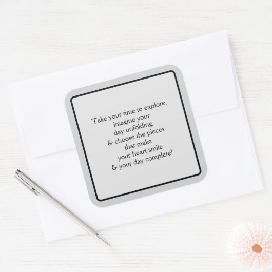 Sticker Carré Welcome Pt 5 (Enveloppe)