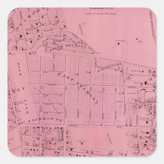 Sticker Carré West Farms (Devant)