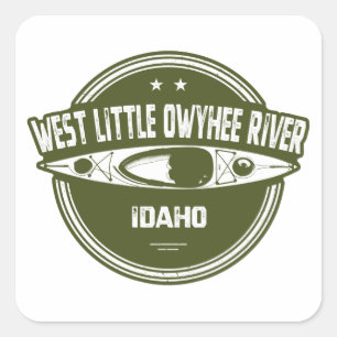 Sticker Carré West Little Owyhee River Idaho Kayak