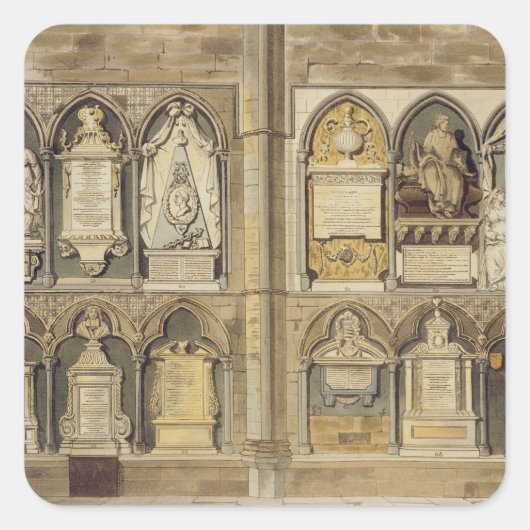 Sticker Carré West Side of Poet's Corner, assiette 24 de 'Westmi (Devant)