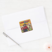 Sticker Carré Western Cowboy (Enveloppe)