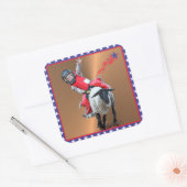 Sticker Carré Western Rodeo Mutton Busboy Cowboy Kid (Enveloppe)