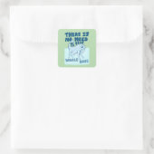 Sticker Carré Whale Dog funny creature (Sac)