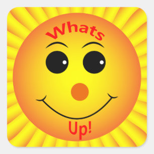 Sticker Carré Whats Up !