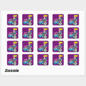 Sticker Carré Wheelchair Girl in Heels (Feuille)
