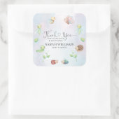 Sticker Carré Whimsical A Little Log Rainbow Merci (Sac)