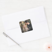 Sticker Carré Whimsical Love and Thanks Mariage Photo (Enveloppe)
