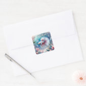 Sticker Carré Whimsical Pink Betta Fish (Enveloppe)