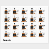 Sticker Carré Whiskey (Feuille)