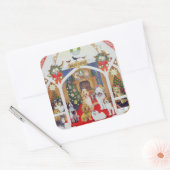 Sticker Carré whisky noir et blanc (Enveloppe)