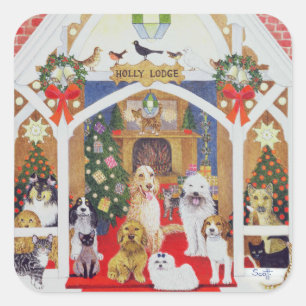 Sticker Carré whisky noir et blanc