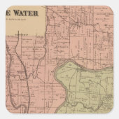 Sticker Carré White Water, Miami (Devant)