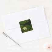 Sticker Carré White Waterlily I Peaceful (Enveloppe)