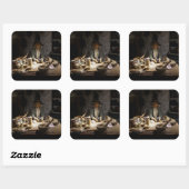 Sticker Carré White Witch's Kitchen Museum, Witchcraft & MAGICK (Feuille)