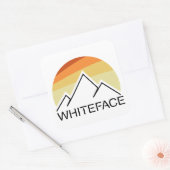 Sticker Carré Whiteface Mountain Retro (Enveloppe)