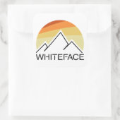 Sticker Carré Whiteface Mountain Retro (Sac)