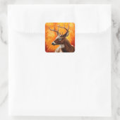 Sticker Carré Whitetail Deer (Sac)