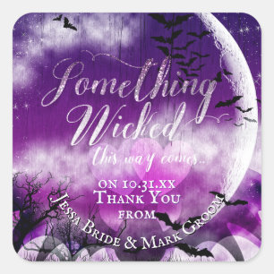 Sticker Carré Wicked Fun Halloween Loon Moon Mariage