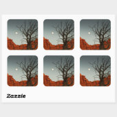 Sticker Carré Wicked Moon (Feuille)