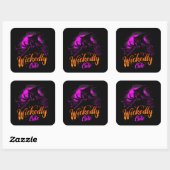 Sticker Carré Wickedly Cute | ExDesigner | Halloween (Feuille)