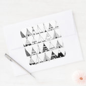 Sticker Carré Wigwam inspiré (Enveloppe)