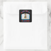 STICKER CARRÉ WILD À PROPOS DE LA LECTURE (Sac)