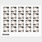 Sticker Carré Wild Florals (Feuille)