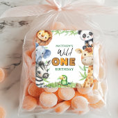 Sticker Carré Wild One Jungle Safari 1st birthday 