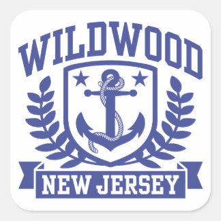 Sticker Carré Wildwood New Jersey