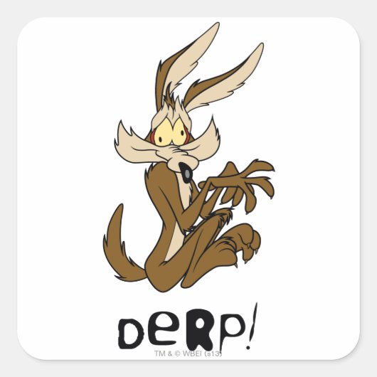 Sticker Carré WILE E. COYOTE™ Derp (Devant)