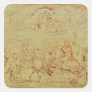 Sticker Carré William Blake La Féerie Queene