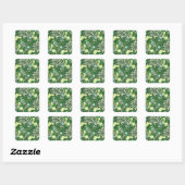 Sticker Carré William Morris (Feuille)
