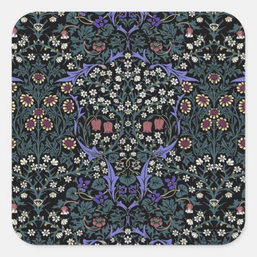 Sticker Carré William Morris Blackthorn Victorian Wallpaper (Devant)