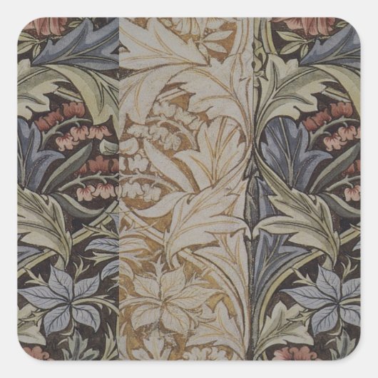 Sticker Carré William Morris Bluebell Tapestry Design (Devant)