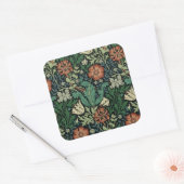 Sticker Carré William Morris Compton Floral Art (Enveloppe)