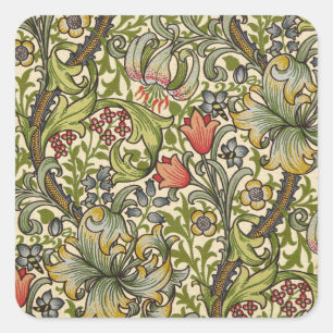 Sticker Carré William Morris Golden Lily