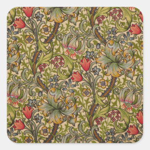 Sticker Carré William Morris Golden Lily